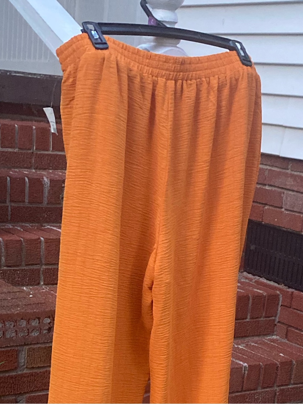 Cato Women's Rust/Terracotta Elastic Waist Crepe Palazzo Dress Pants Size XL - Picture 5 of 15